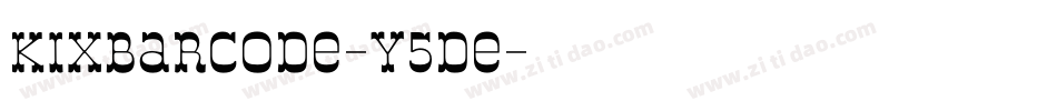 KixBarcode-y5De字体转换