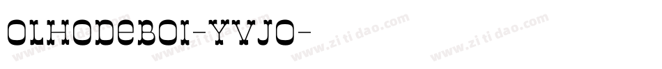OlhoDeBoi-YVjo字体转换