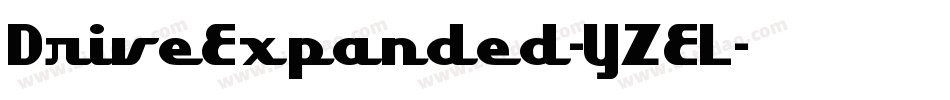 DriveExpanded-YZEL字体转换