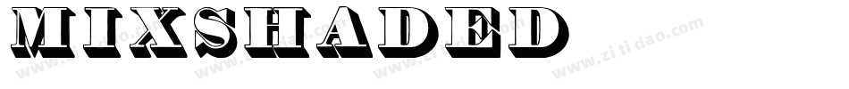 MixShaded字体转换