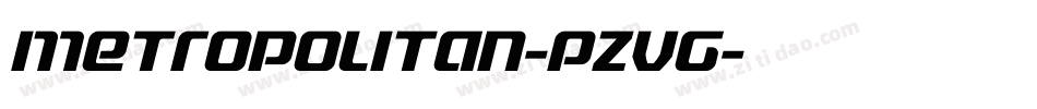 Metropolitan-PzVg字体转换