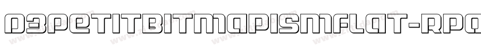D3PetitbitmapismFlat-RpOo字体转换