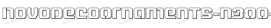 NovoDecoOrnaments-n3OO字体转换 NovoDecoOrnaments-n3OO字体转换