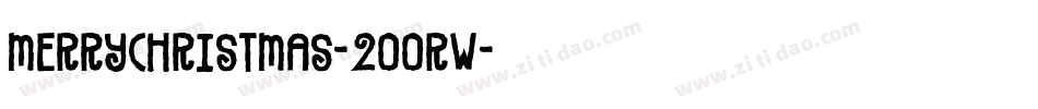 MerryChristmas-2OOrW字体转换
