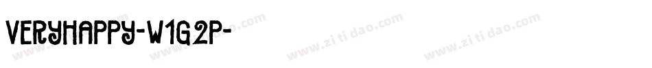 VeryHappy-w1G2P字体转换