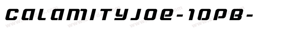 Calamityjoe-10PB字体转换