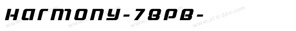Harmony-78PB字体转换