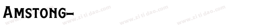 Amstong字体转换
