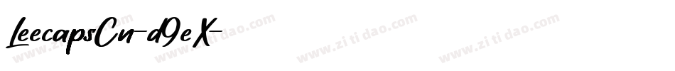 LeecapsCn-d9eX字体转换