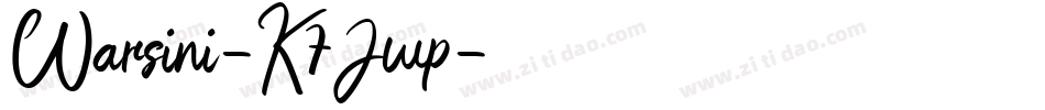 Warsini-K7Jwp字体转换