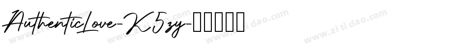 AuthenticLove-K5zy字体转换