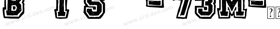 BackToSchool-y73M字体转换