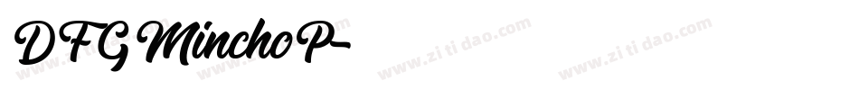 DFGMinchoP字体转换