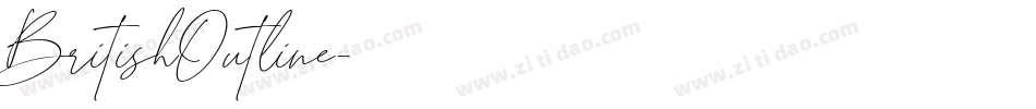BritishOutline字体转换