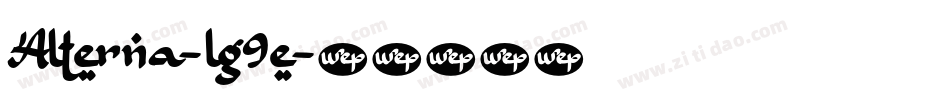 Alterna-lg9e字体转换
