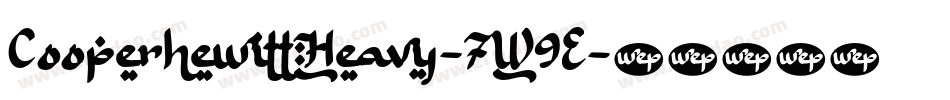 CooperhewittHeavy-7W9E字体转换