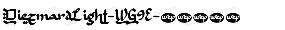 DiezmardLight-WG9E字体转换