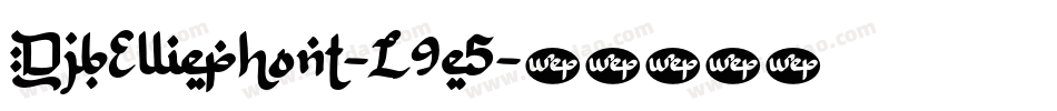 DjbElliephont-L9e5字体转换