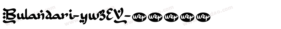 Bulandari-yw3EV字体转换