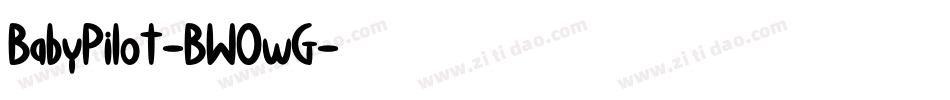 BabyPilot-BW0wG字体转换