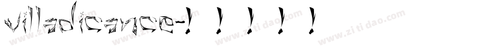 VILLADICANCE字体转换