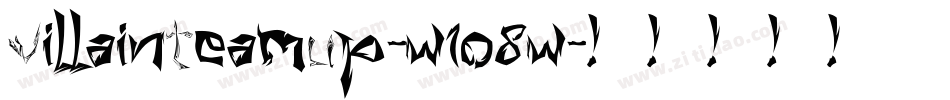 VillainTeamUp-w1o8w字体转换