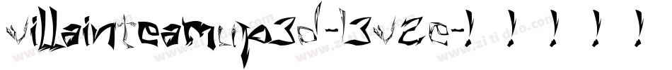 VillainTeamUp3D-L3V2E字体转换