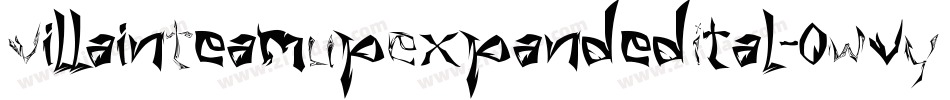 VillainTeamUpExpandedItal-0WvYG字体转换
