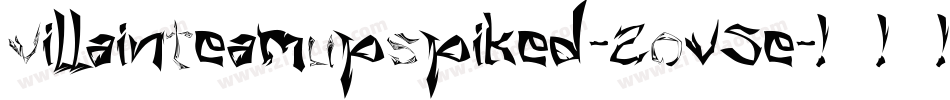 VillainTeamUpSpiked-2Ov5e字体转换