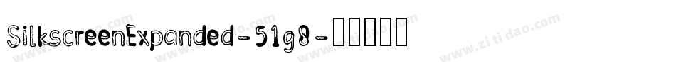 SilkscreenExpanded-51g8字体转换