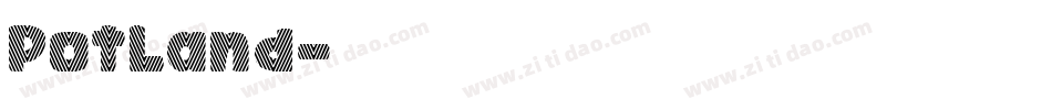 PotLand字体转换