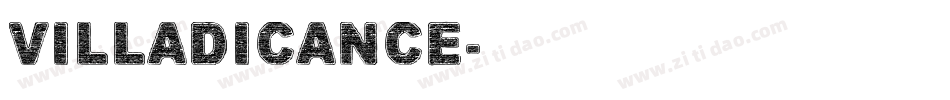 VILLADICANCE字体转换