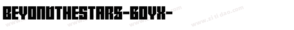 BeyondTheStars-60yx字体转换