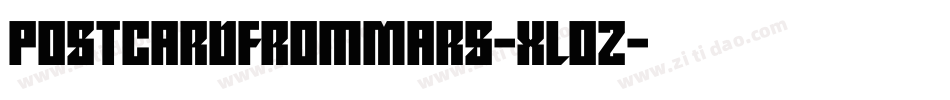 PostcardFromMars-XLoZ字体转换