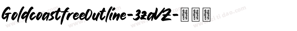 GoldcoastfreeOutline-3zaVZ字体转换