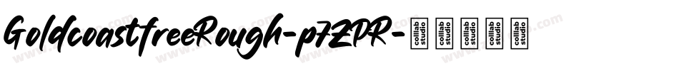 GoldcoastfreeRough-p7ZPR字体转换