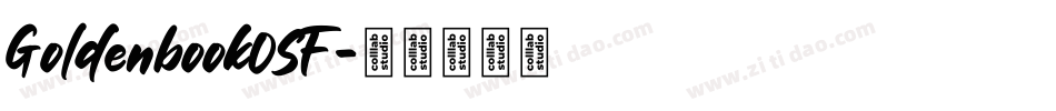 GoldenbookOSF字体转换