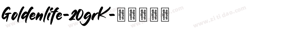 Goldenlife-2OgrK字体转换
