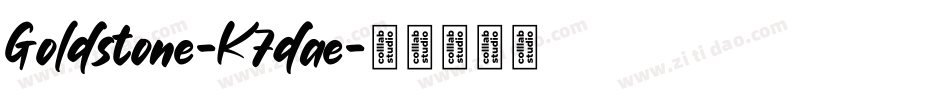 Goldstone-K7dae字体转换