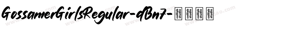 GossamerGirlsRegular-dBn7字体转换