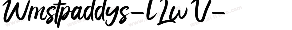 Wmstpaddys-lLwV字体转换