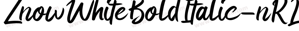 ZnowWhiteBoldItalic-nRLwV字体转换