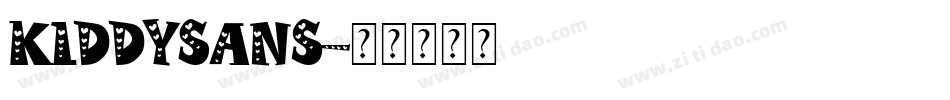 kiddySans字体转换