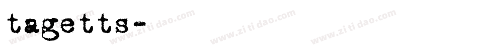 tagetts字体转换