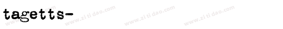 tagetts字体转换
