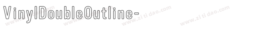 VinylDoubleOutline字体转换