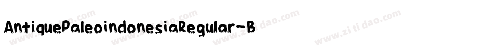 AntiquePaleoindonesiaRegular-B7OG字体转换
