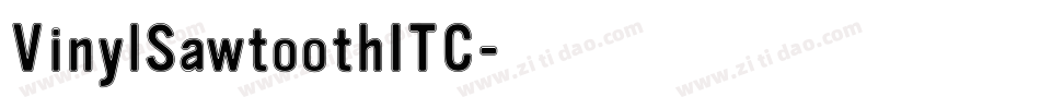 VinylSawtoothITC字体转换