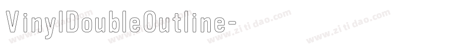 VinylDoubleOutline字体转换