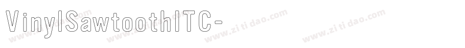 VinylSawtoothITC字体转换